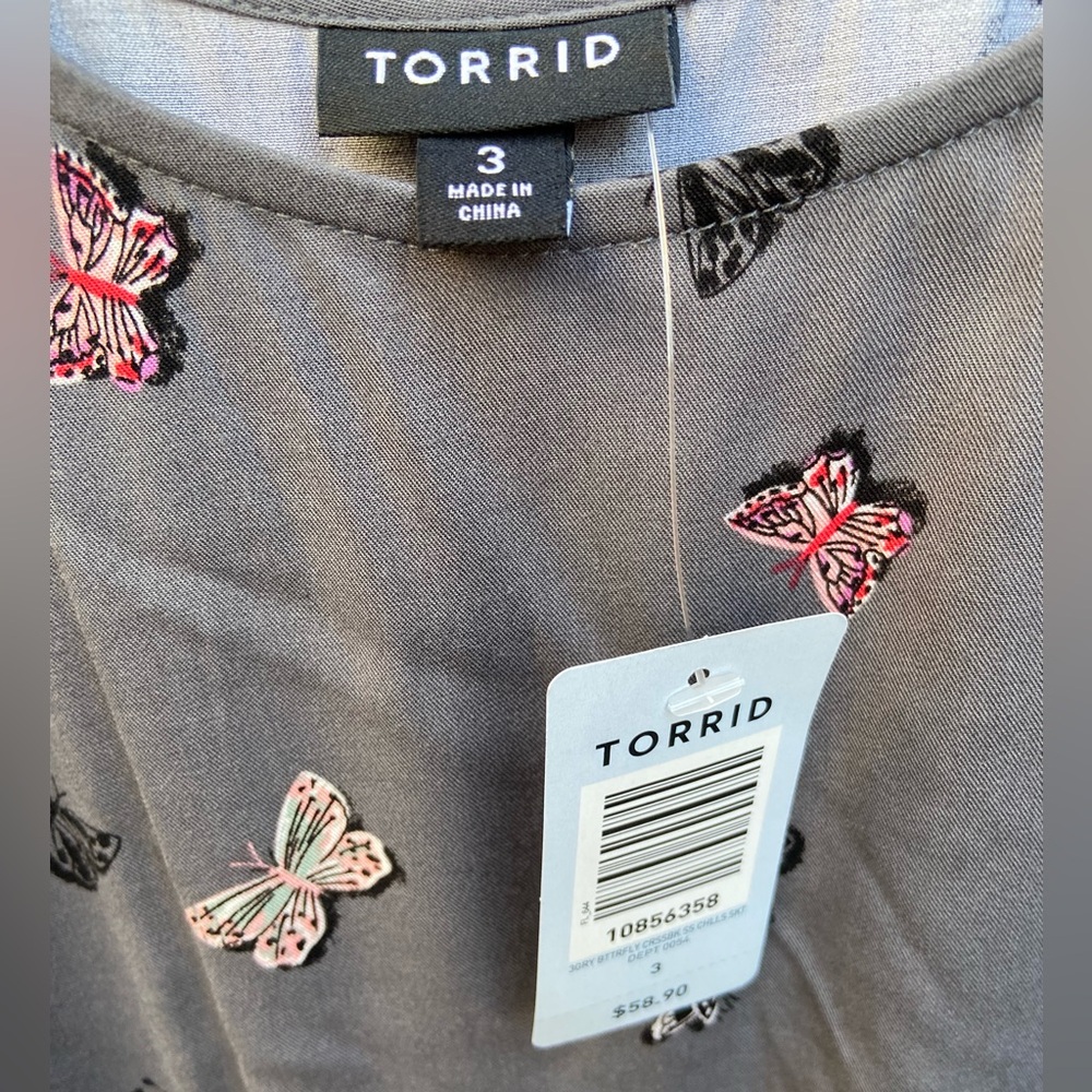 NWT Torrid Butterfly Skater Dress - Picture 5 of 11